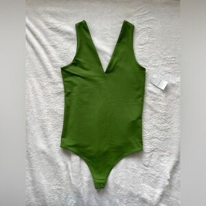 Abercrombie Women’s Green Tank Bodysuit Soft A&F Size Small S NEW NWT